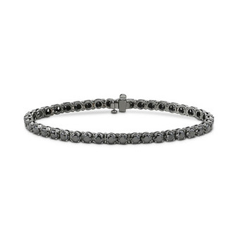 Men's Black Diamond Tennis Bracelet (10 ct. t.w.) in Black Rhodium-Plated Sterling Silver