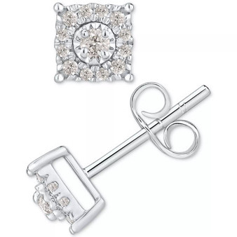 Men's Diamond Cluster Stud Earrings (1/5 ct. t.w.)