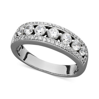 Certified Diamond Band Ring (1 ct. t.w.) in 14k White Gold