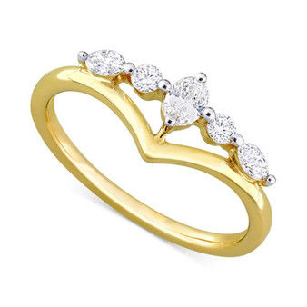Oval Diamond Engagement Ring (1/3 ct. t.w.) in 14k Gold