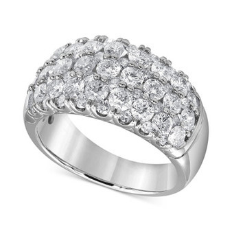Diamond Multirow Band (3 ct. t.w.) in 14k White Gold