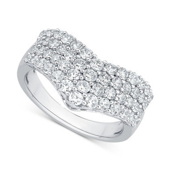 Diamond Contour Ring (1-1/2 ct. t.w.) in 14k White Gold