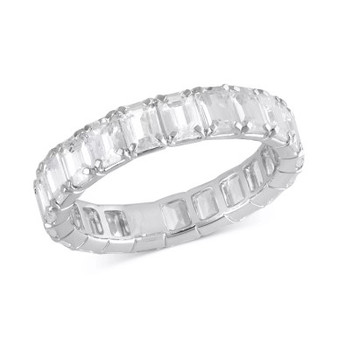 Certified Lab Grown Diamond Emerald-Cut Eternity Band (4 ct. t.w.) in 14k Gold