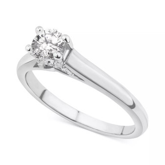 Diamond Engagement Ring (1/2 ct. t.w.) in 14k Gold
