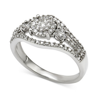 Diamond Ring (1/4 ct. t.w.) in Sterling Silver