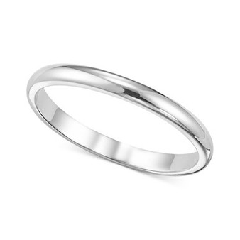 Women's Ring, 2mm Platinum Wedding Band