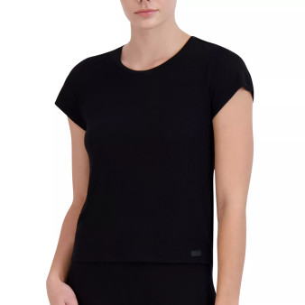 Women's Ribbed Short-Sleeve Baby Sleep Tee