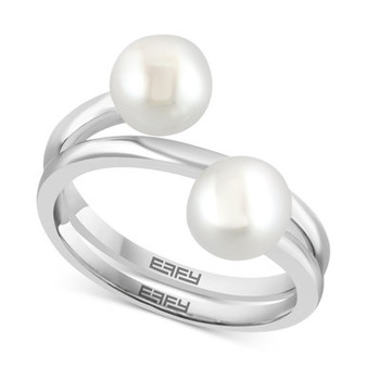 EFFY® Cultured Freshwater Pearl (7mm) Coil Ring in Sterling Silver