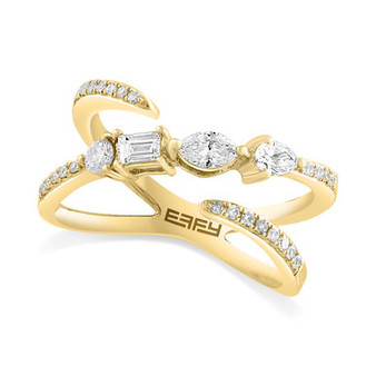 EFFY® Diamond Multi-Cut X Statement Ring (3/8 ct. t.w.) in 14k Gold