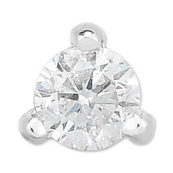 Diamond Single Stud Earring (1/10 ct. t.w.) in 14k White Gold