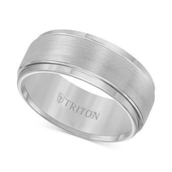 Men's  Ring, Tungsten Carbide Comfort Fit Wedding Band 9mm Band