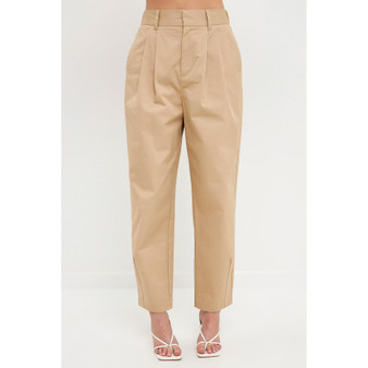 Women's High Waist Pleated Trouser