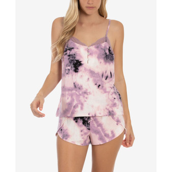 Women's Sunny Print Hacci 2 Piece Cami-Tap Set