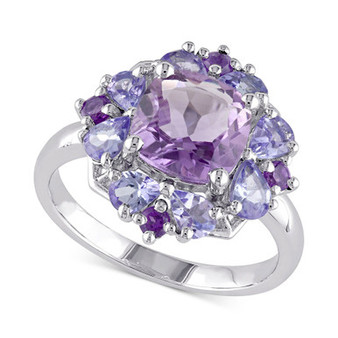Amethyst (1-7/8 ct. t.w.) & Tanzanite (1 ct. t.w.) in Sterling Silver