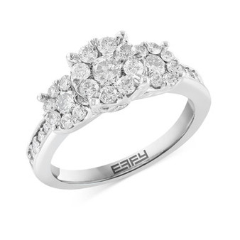 EFFY® Diamond Trio Cluster Ring (1-1/2 ct. t.w.) in 14k White Gold