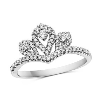 Diamond Tiara Ring (1/3 ct. t.w.) in 10k White Gold