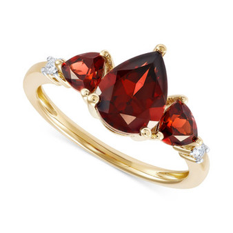 Garnet (2-3/4 ct. t.w.) & Diamond (1/20 ct. t.w.) Ring in 14k Gold