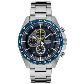 Men's Chronograph Stainless Steel Bracelet Watch 43.9mm