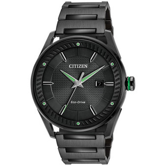 Drive from Citizen Eco-Drive Men's Black Ion-Plated Stainless Steel Bracelet Watch 42mm BM6985-55E