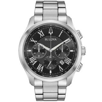Men's Chronograph Wilton Stainless Steel Bracelet Watch 46.5mm