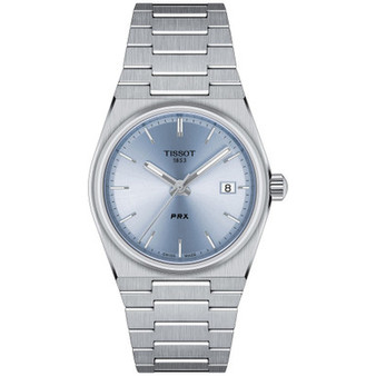 Unisex PRX Silver-Tone Stainless Steel Bracelet Watch 35mm