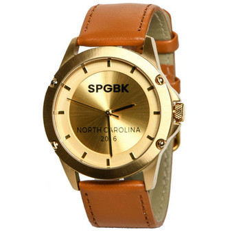 Men's Ferguson Three Hand Quartz Tan Leather Watch 44mm