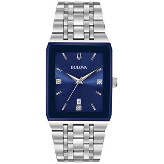 Men's Futuro Diamond-Accent Stainless Steel Bracelet Watch 31x45mm, Created for Macy's