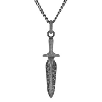 Macy's Men's Dagger Pendant Necklace in Stainless Steel