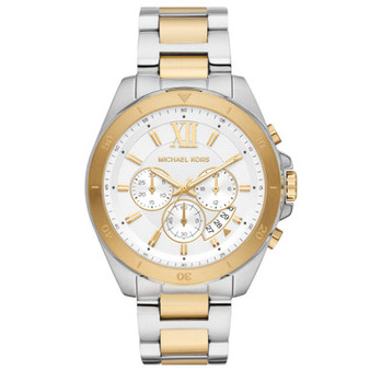 Men's Brecken Chronograph Two-Tone Stainless Steel Bracelet Watch 45mm