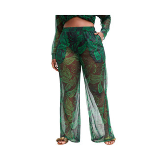 Women's Plus Size Lisette Sheer Wide Leg Pant