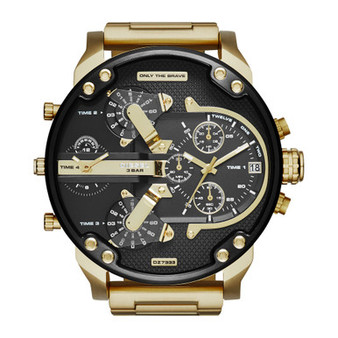 Men's Mr. Daddy 2.0 Gold-Tone Ion-Plated Stainless Steel Bracelet Watch 57mm DZ7333