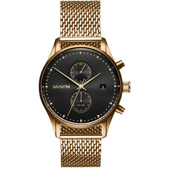 Men's Voyager Eclipse Gold-Tone Stainless Steel Mesh Bracelet Watch 42mm