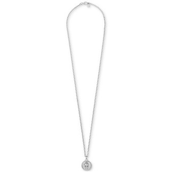 Stainless Steel 3D $kull Cable Chain 29-1/2" Pendant Necklace