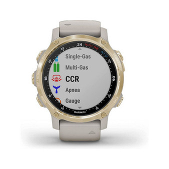 Unisex Descent Mk2s Light Gold - Tone, Light Silicone Band Stainless Steel Band Watch, 35mm