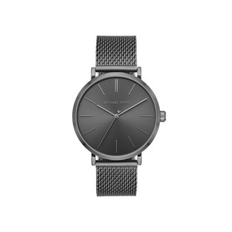 Men's Jayne Three-Hand Gunmetal Stainless Steel Mesh Watch 42mm MK7151