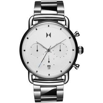 Men's Blacktop Silver-Tone Stainless Steel Bracelet Watch 42mm