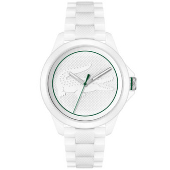 Men's Le Croc White Ceramic Bracelet Watch 44mm
