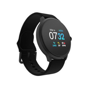 Sport 3 Unisex Touchscreen Smartwatch: Black Case with Black Strap 45mm