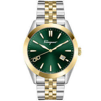 Men's Swiss Classic Two-Tone Stainless Steel Bracelet Watch 42mm