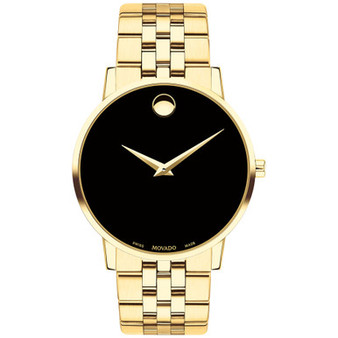 Men's Swiss Museum Classic Gold-Tone PVD Stainless Steel Bracelet Watch 40mm
