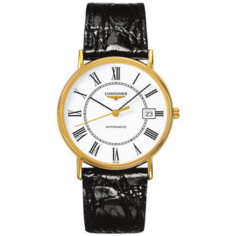 Men's Swiss Automatic Le Grande Classic Presence Black Leather Strap Watch 38mm L49212112