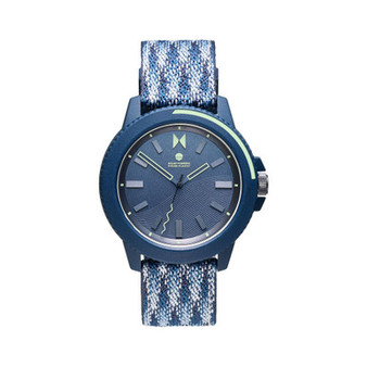 Men's Ocean Plastic Edition Blue Nylon Strap Watch 45mm