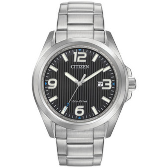 Men's Eco-Drive Stainless Steel Bracelet Watch 43mm AW1430-86E