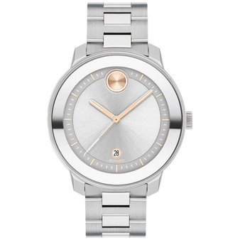 Women's Swiss Bold Verso Stainless Steel Bracelet Watch 38mm