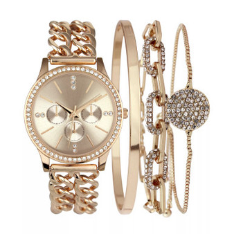 Women's Bracelet Watch 36m Gift Set, Created for Macy's
