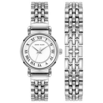 Women's Quartz Silver-Tone Alloy Watch 24mm Set