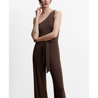 Women's Bow Detail Asymmetrical Jumpsuit