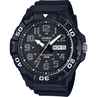 Men's Black Resin Strap Watch 50mm