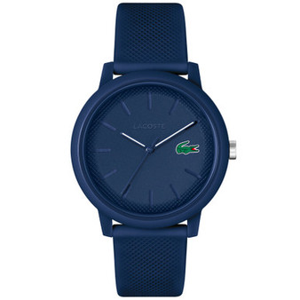 Men's L.12.12 Blue Silicone Strap Watch 42mm