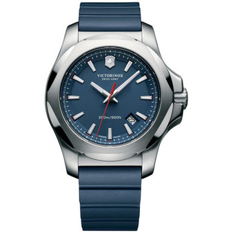 Men's I.N.O.X. Blue Rubber Strap Watch 43mm 241688.1